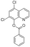 5,7-Dichloro-8-quinolinol benzoate (ester)结构式