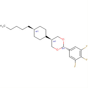 Structure of 1,3-Dioxane, 5-(trans-4-pentylcyclohexyl)-2-(3,4,5-trifluorophenyl)-,trans-
