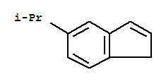 Structure of 1H-Indene,5-(1-methylethyl)-