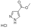 Chemical structure of METHYL 1H-PYRAZOLE-4-CARBOXYLATE HYDROCHLORIDE