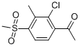 1-(2-CHLORO-4-METHANESULFONYL-3-METHYL-PHENYL)-ETHANONE结构式