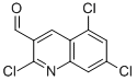 2,5,7-TRICHLORO-QUINOLINE-3-CARBALDEHYDE结构式