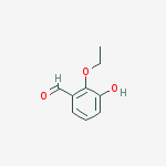 Chemical structure of 2-ethoxy-3-hydroxybenzaldehyde