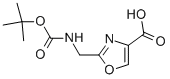 Structure of 2-((TERT-BUTOXYCARBONYLAMINO)METHYL)OXAZOLE-4-CARBOXYLIC ACID
