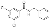 Structure of 4-Pyridinecarboxamide,2,6-dichloro-N-(phenylmethyl)-