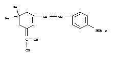 Structure of Propanedinitrile,2-[3-[2-[4-(diethylamino)phenyl]ethenyl]-5,5-dimethyl-2-cyclohexen-1-ylidene]-
