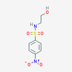 Structure of Benzenesulfonamide, N-(2-hydroxyethyl)-4-nitro-