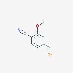 4-(bromomethyl)-2-methoxyBenzonitrile结构式