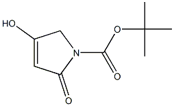 2,5-二氢-4-羟基-2-氧代-1H-吡咯-1-甲酸叔丁酯结构式