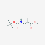 Structure of Methyl 2-methyl-3-[(2-methylpropan-2-yl)oxycarbonylamino]propanoate