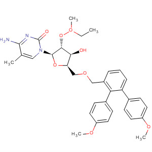 Structure of Cytidine,5'-O-[bis(4-methoxyphenyl)phenylmethyl]-2'-O-(2-methoxyethyl)-5-methyl-
