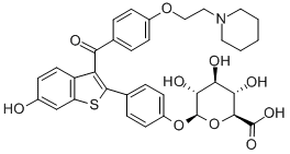 Structure of RALOXIFENE-4-GLUCURONIDE