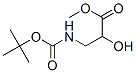 Structure of Propanoic acid, 3-[[(1,1-dimethylethoxy)carbonyl]amino]-2-hydroxy-, methyl