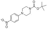 Structure of 4-(4-NITROPHENYL)PIPERAZINE-1-CARBOXYLIC ACID TERT-BUTYL ESTER