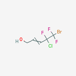 Structure of 5-BROMO-4-CHLORO-4,5,5-TRIFLUOROPENT-2-EN-1-OL,  95 %