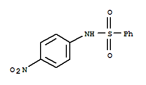 Structure of benzenesulfonamide, N-(4-nitrophenyl)-