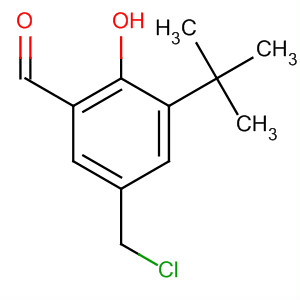 Benzaldehyde, 5-(chloromethyl)-3-(1,1-dimethylethyl)-2-hydroxy-结构式