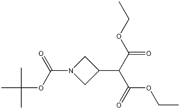 Structure of 2-(1-tert-butoxy carbonyl azetidin-3-yl) malonic acid diethyl ester