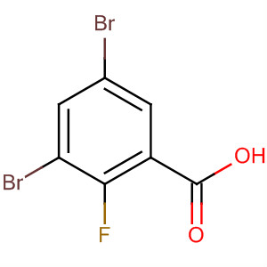 Structure of Benzoic acid, 3,5-dibromo-2-fluoro-
