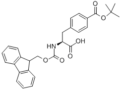 Structure of FMOC-P-CARBOXY-PHE(OTBU)-OH