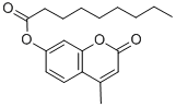 NONANOIC ACID 4-METHYLUMBELLIFERYL ESTER结构式
