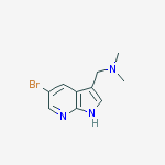 Structure of 1-(5-Bromo-1H-pyrrolo[2,3-b]pyridin-3-yl)-N,N-dimethylmethanamine
