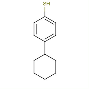 Structure of Benzenethiol, 4-cyclohexyl-
