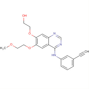 Ethanol,2-[[4-[(3-ethynylphenyl)amino]-6-(2-methoxyethoxy)-7-quinazolinyl]oxy]-结构式