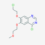 Structure of 4-CHLORO-7-(2-CHLORO-ETHOXY)-6-(2-METHOXY-ETHOXY)-QUINAZOLINE