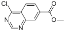 Structure of 7-Quinazolinecarboxylic acid, 4-chloro-, methyl ester