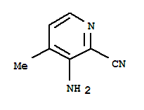 Structure of 2-PYRIDINECARBONITRILE,3-AMINO-4-METHYL-