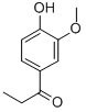 Chemical structure of 4-Hydroxy-3-methoxypropiophenone
