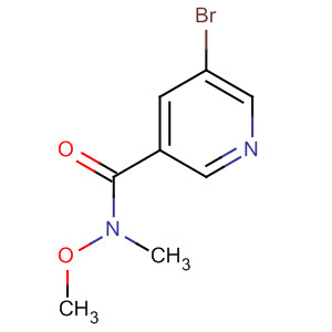 5-溴-N-甲氧基-N-甲基烟酰胺结构式