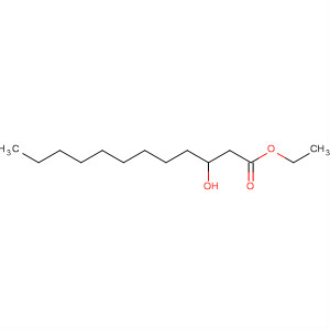 Structure of Dodecanoic acid, 3-hydroxy-, ethyl ester