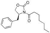 (4S)-4-Benzyl-3-heptanoyl-1,3-oxazolidin-2-one结构式