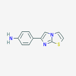 4-Imidazo[2,1-b][1,3]thiazol-6-ylaniline结构式