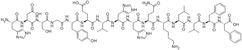 Structure of AMYLOID BETA-PROTEIN (6-20)