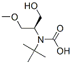 Structure of Carbamic acid, [(1R)-2-hydroxy-1-(methoxymethyl)ethyl]-, 1,1-dimethylethyl