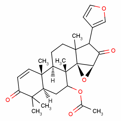 Structure of epoxyazadiradione