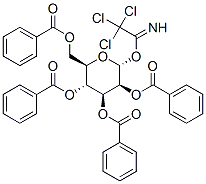 Structure of .alpha.-D-Mannopyranose, 2,3,4,6-tetrabenzoate 1-(2,2,2-trichloroethanimidate)