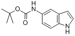 5-N-叔丁氧羰基-氨基吲哚结构式