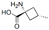 Structure of CYCLOBUTANECARBOXYLIC ACID 1-AMINO-3-METHYL-,TRANS-