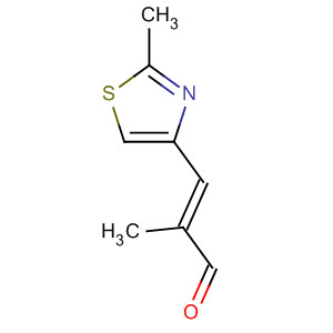 Structure of 2-Propenal, 2-methyl-3-(2-methyl-4-thiazolyl)-, (2E)-