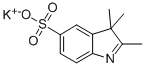 Structure of 2,3,3-TRIMETHYLINDOLENINE-5-SULFONIC ACID, POTASSIUM SALT