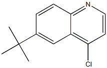 Structure of 4-chloro-6-(2-methyl-2-propanyl)quinoline