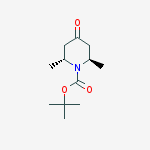 Structure of N-T-BOC-TRANS-2,6-DIMETHYL-4-OXOPIPERIDINE