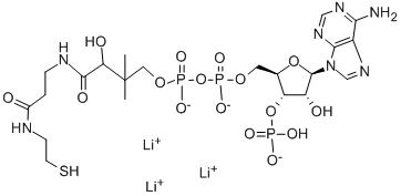 Structure of COENZYME A TRILITHIUM SALT