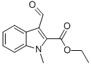 Structure of 1H-INDOLE-2-CARBOXYLIC ACID,3-FORMYL-1-METHYL-,ETHYL ESTER