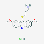 Structure of 2,7-Dimethoxy-9-(3'-aminopropyl)thioacridine