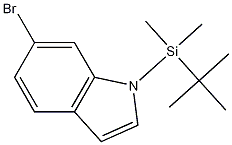Structure of 6-Bromo-1-(tert-butyldimethylsilyl)indole